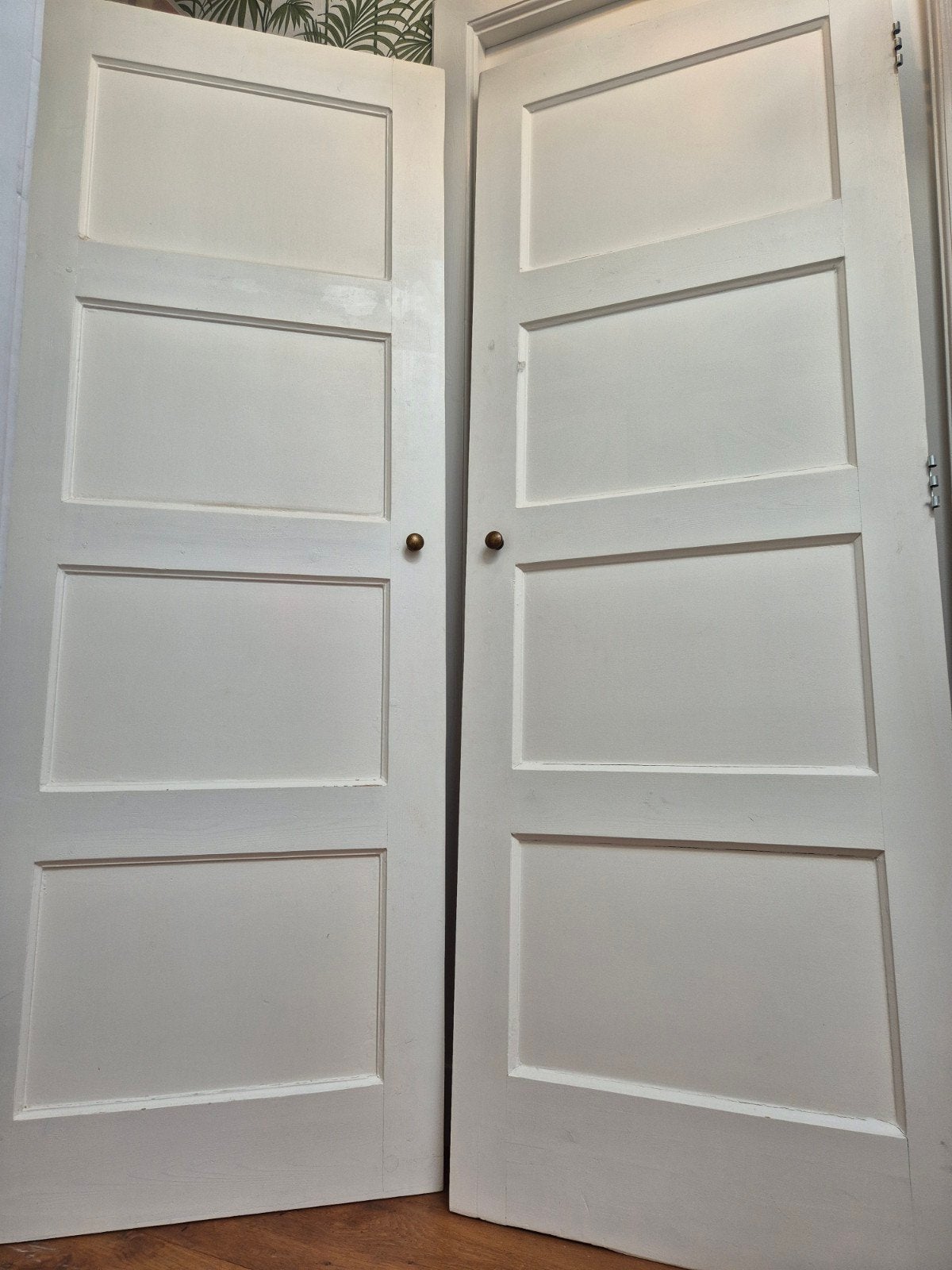 Set van twee jaren '30 binnendeuren, Ophalen, Gebruikt, Minder dan 80 cm, Binnendeur