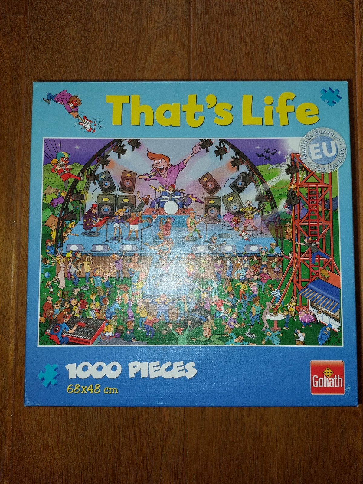 That's Life puzzel muziekfestival / popconcert 1000 st. ZGAN, Ophalen of Verzenden, 500 t/m 1500 stukjes, Zo goed als nieuw, Legpuzzel