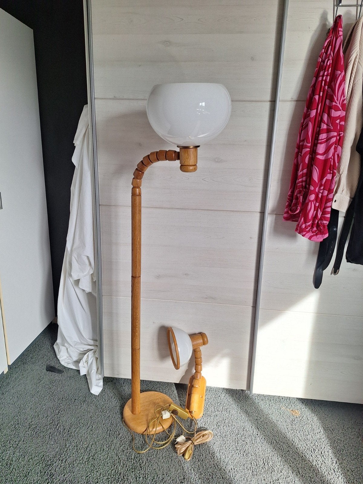 Vintage Steinhauer vloer en wandlamp, Ophalen, Zo goed als nieuw
