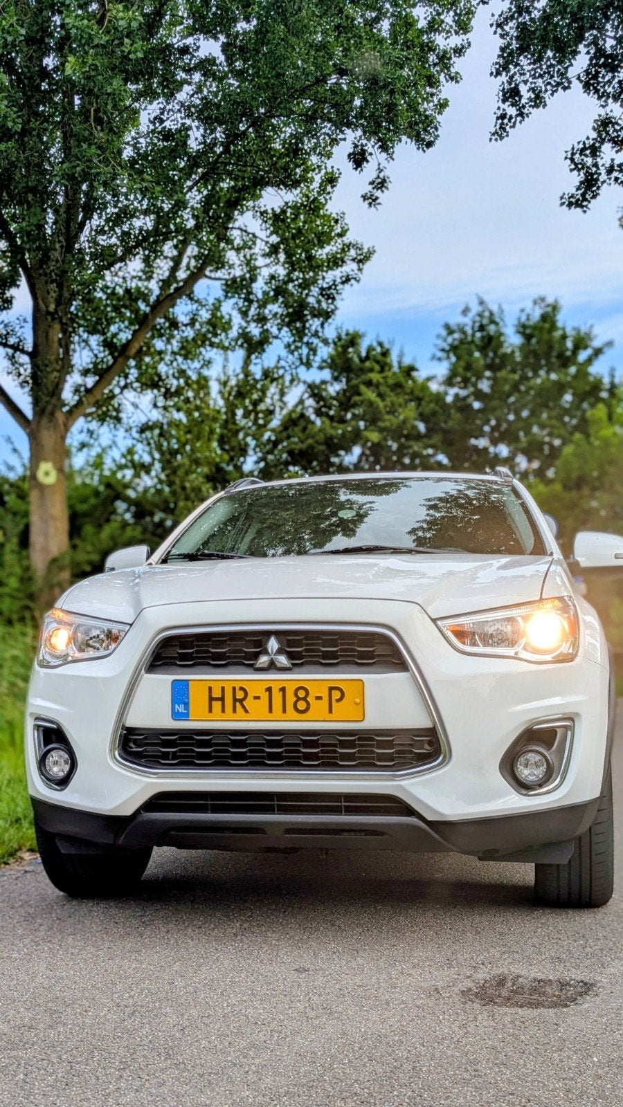 Mitsubishi ASX 1.6 86KW 2016 Wit, Auto's, Voorwielaandrijving, Stof, Zwart, 4 cilinders