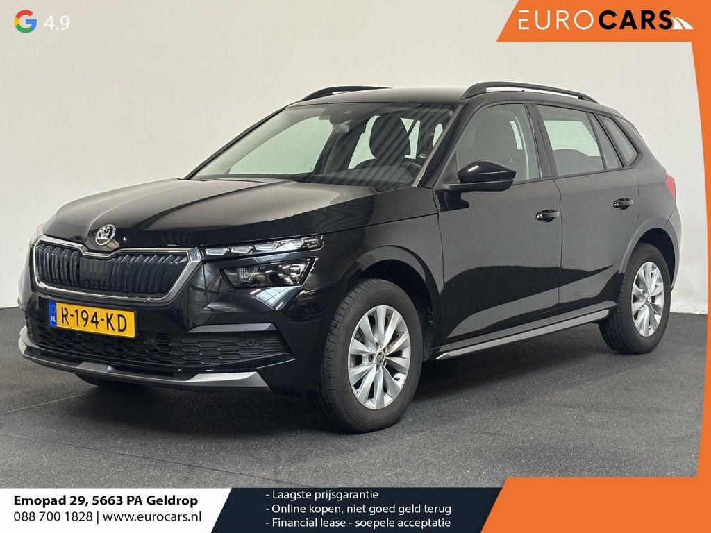 Skoda Kamiq 1.0 TSI Business Edition Navigatie Climate contr, Auto's, Skoda, Gebruikt, Leder en Stof, Zwart, Origineel Nederlands