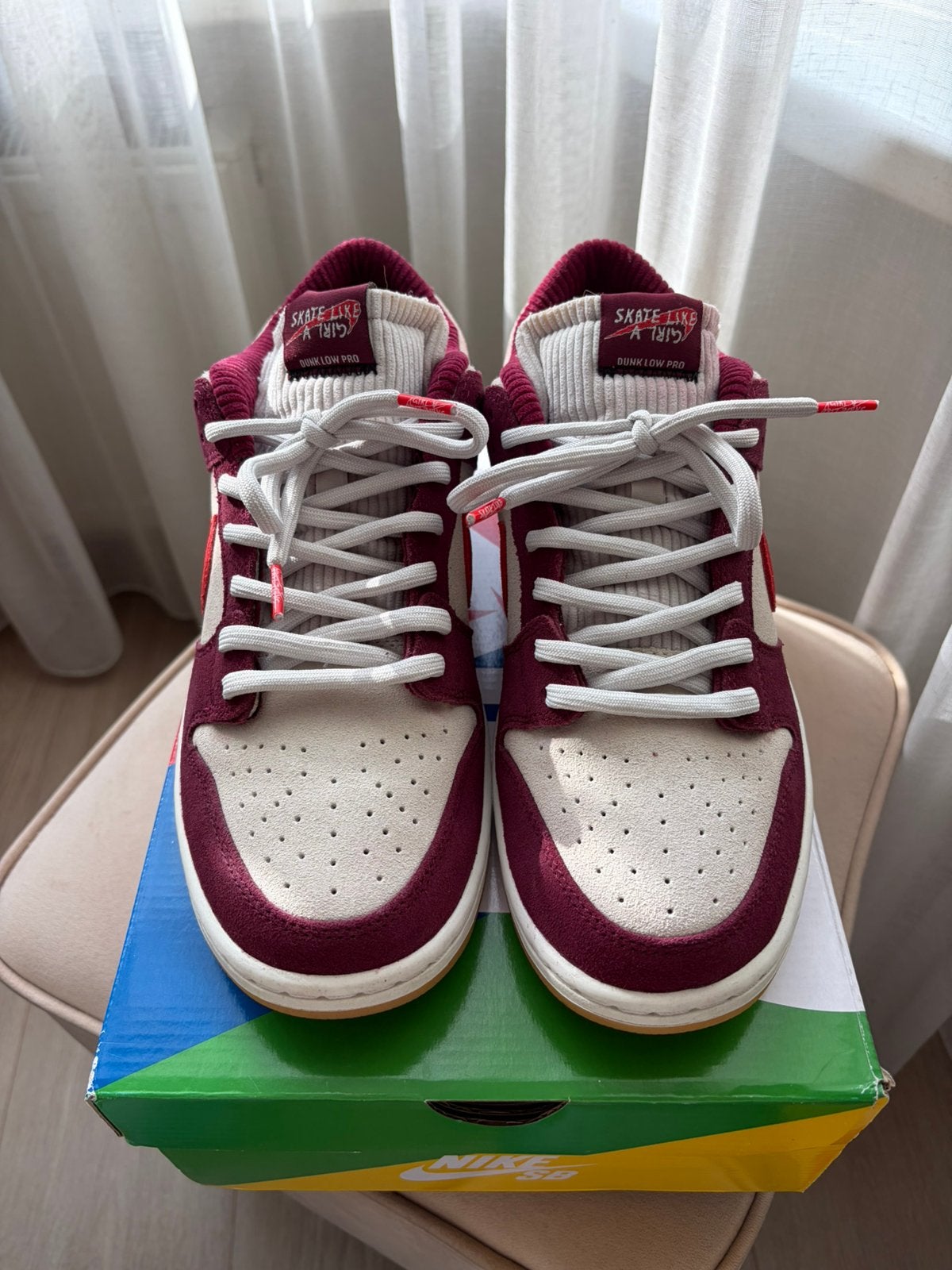 Nike SB Dunk Low QS Skate like a girl, Ophalen of Verzenden, Zo goed als nieuw, Overige kleuren