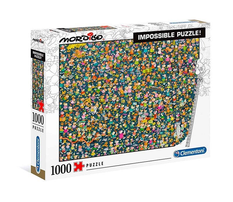 Clementoni: Mordillo: Impossible Puzzle 1000 stukjes, Ophalen of Verzenden, 500 t/m 1500 stukjes, Nieuw, Legpuzzel