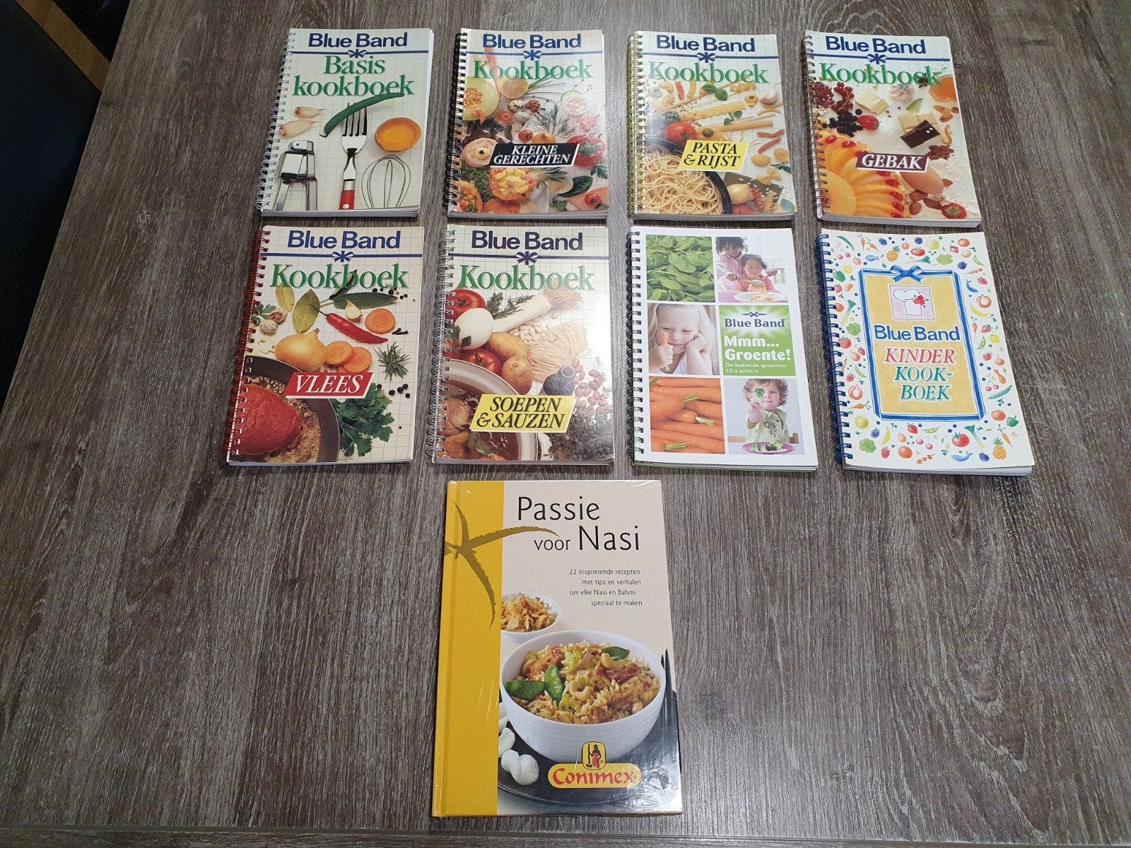 In 1 koop: 8x Blue Band kookboeken, Conimex Passie voor Nasi, Boeken, Gezond koken, Zo goed als nieuw, Blue Band, Conimex, Nederland en België