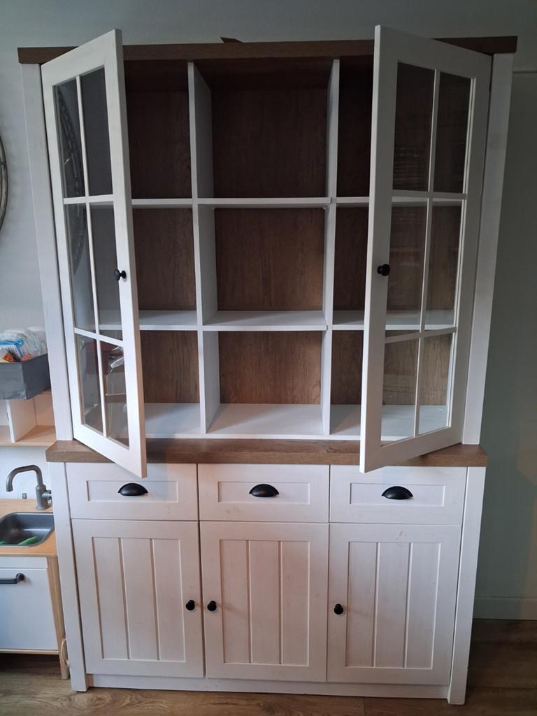 Buffetkast H:2m B:130cm D: 35/44cm, Ophalen, Gebruikt, 200 cm of meer, Landelijk