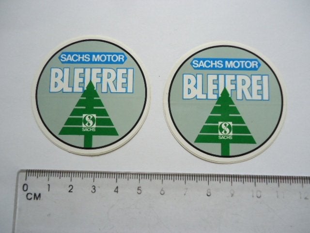 sticker 2 x SACHS Motor brommer scooter race rally retro, Verzenden, Zo goed als nieuw