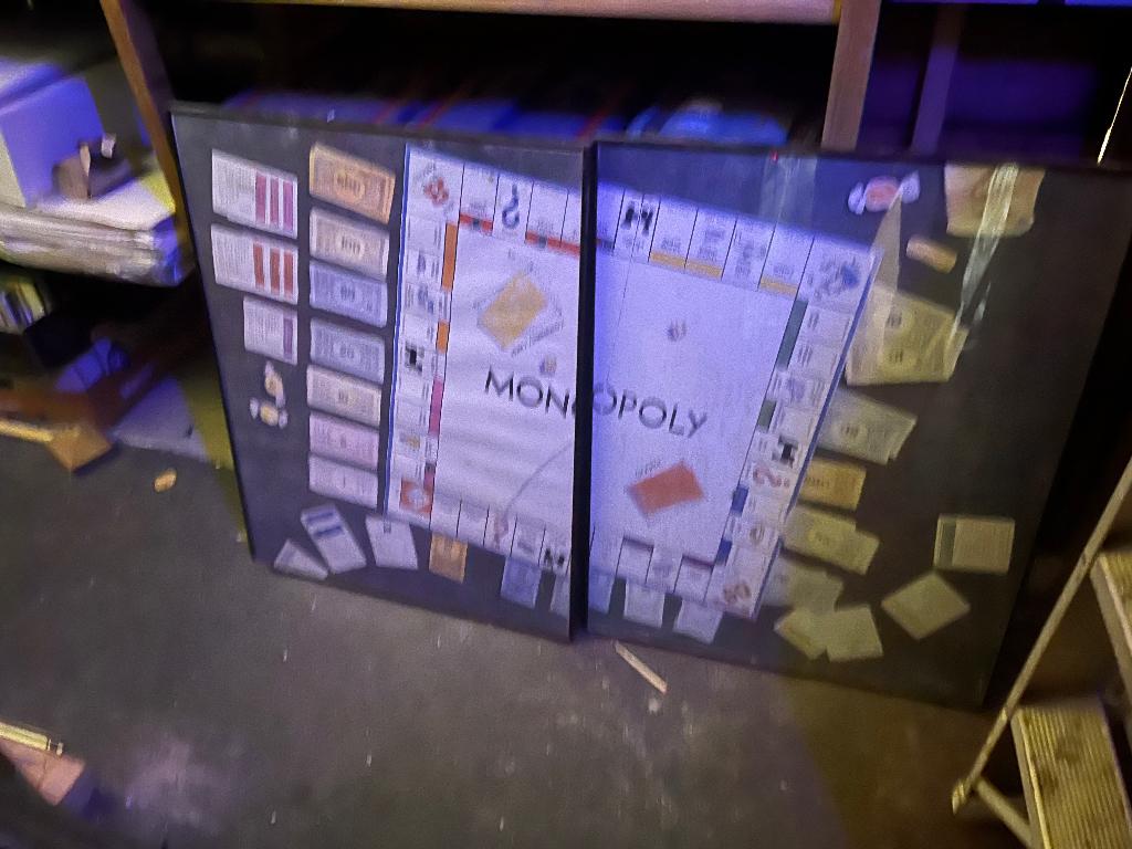 monopoly spel. posters, Ophalen, Zo goed als nieuw