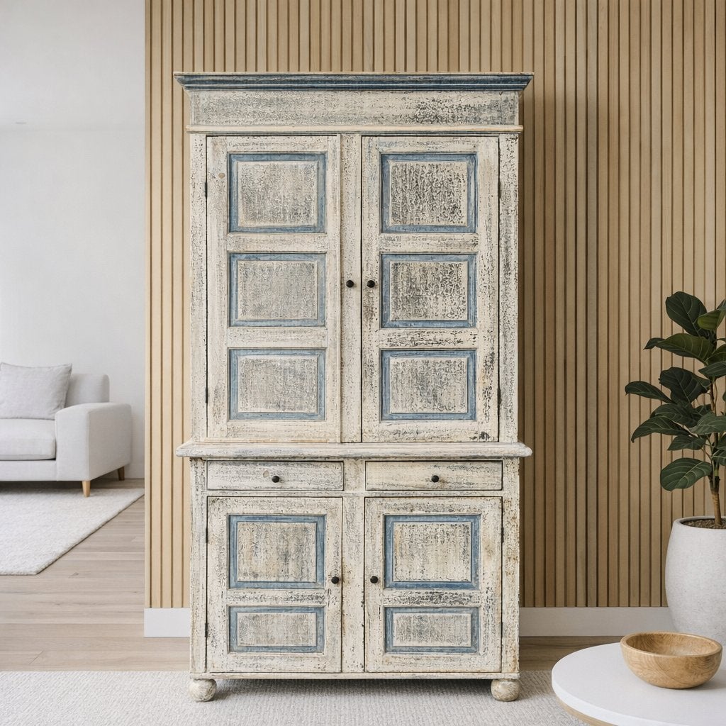 Buffetkast Ibiza stijl, Huis en Inrichting, Kasten | Buffetkasten, Ophalen, Gebruikt, Met deur(en), 200 cm of meer
