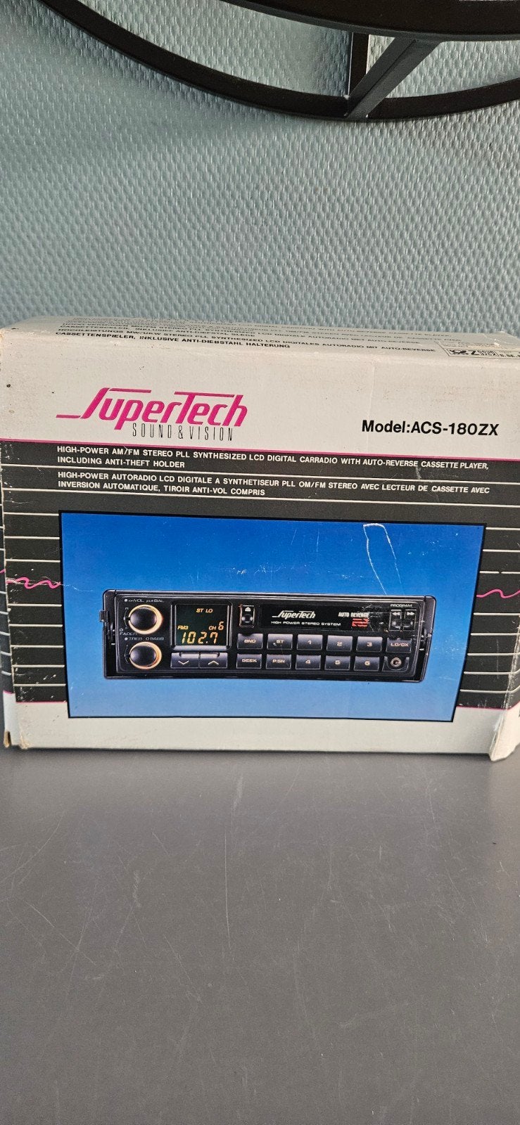 Supertech CS-180ZX Autoradio Cassettespeler, Ophalen of Verzenden, Gebruikt