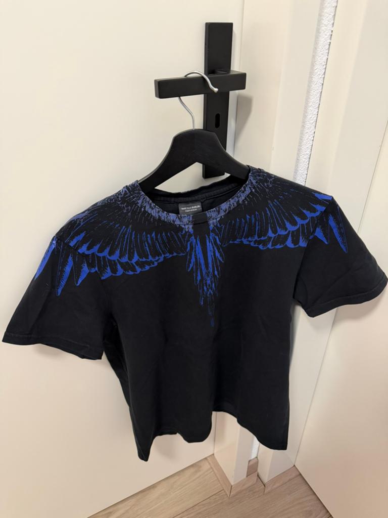 Marcelo Burlon t-shirt, Ophalen of Verzenden, Gedragen, Maat 46 (S) of kleiner, Zwart