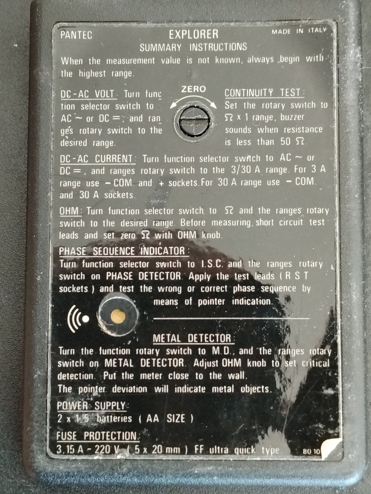 Multimeter Pantec, Verzenden, Gebruikt, Elektriciteit