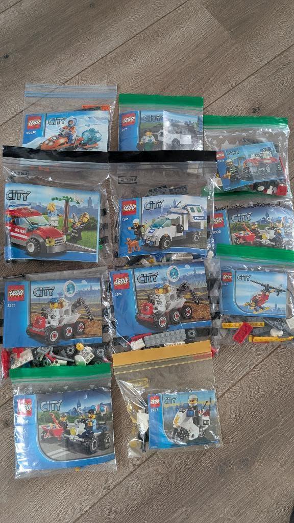 11 sets lego city, City, Lego, Ophalen of Verzenden, Complete set