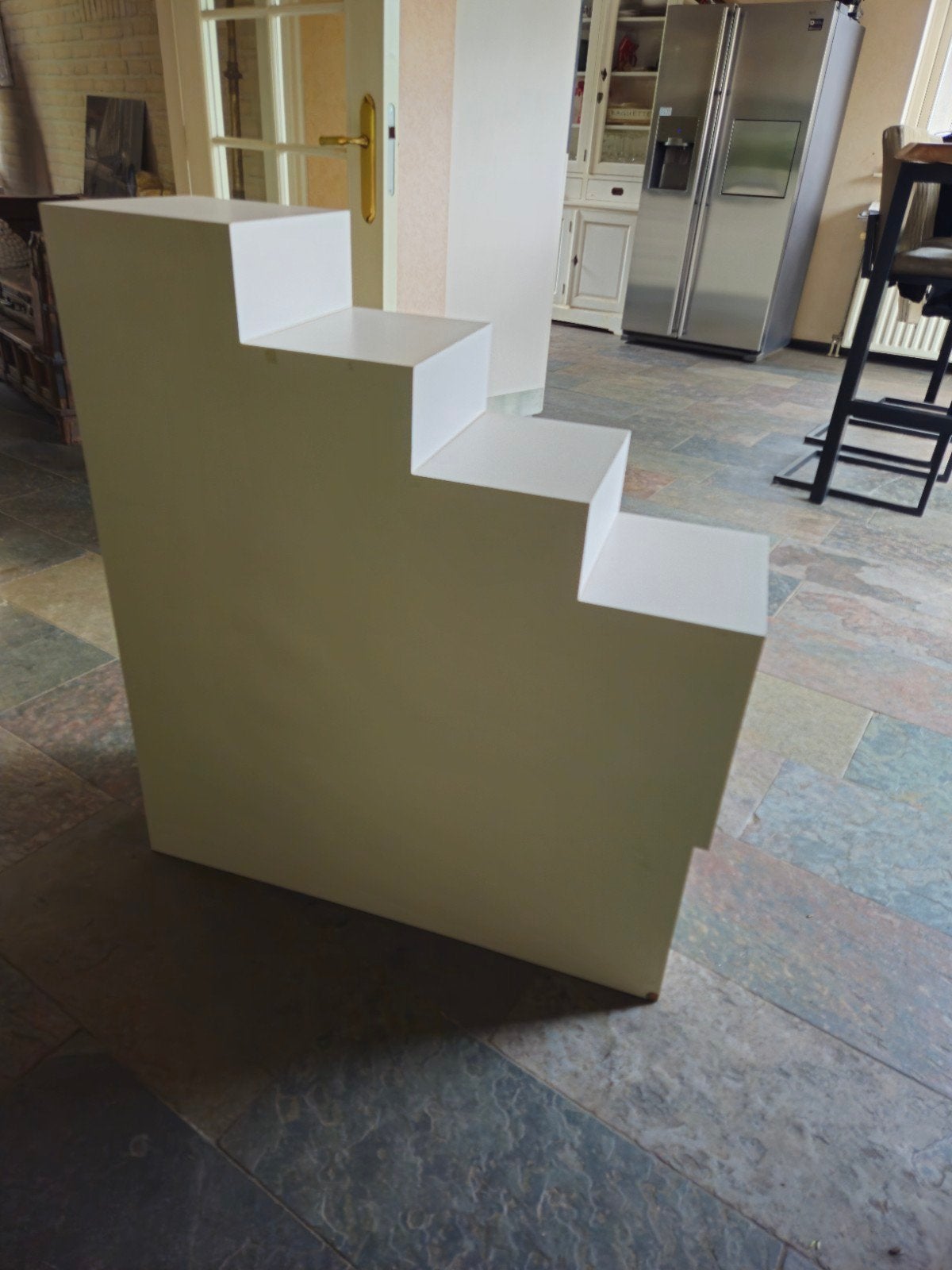 Witte expositie standaard / presentatiemeubel, Ophalen