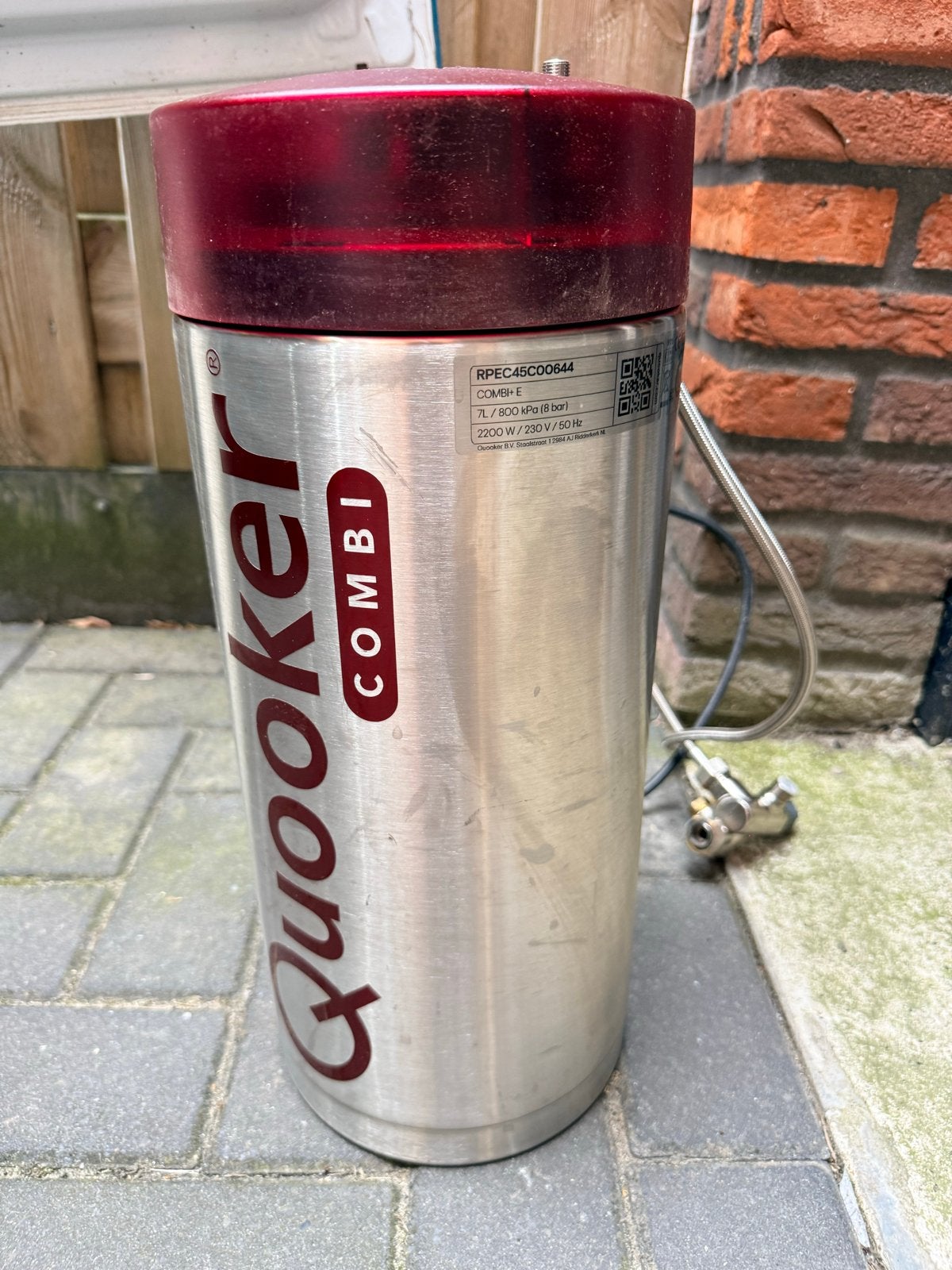 Quooker Combi E 7L boiler - Zonder kraan, Zilver, Ophalen of Verzenden, Metaal, Overige merken