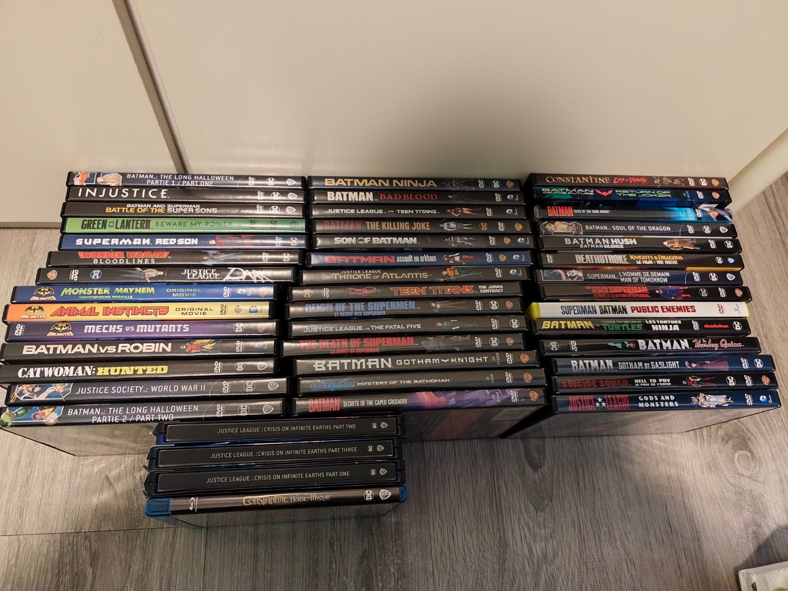 Grote collectie DC Comics DVD's en Blu-rays -Alles in één ko, Ophalen, Vanaf 12 jaar, Inclusief doosje, Gebruikt