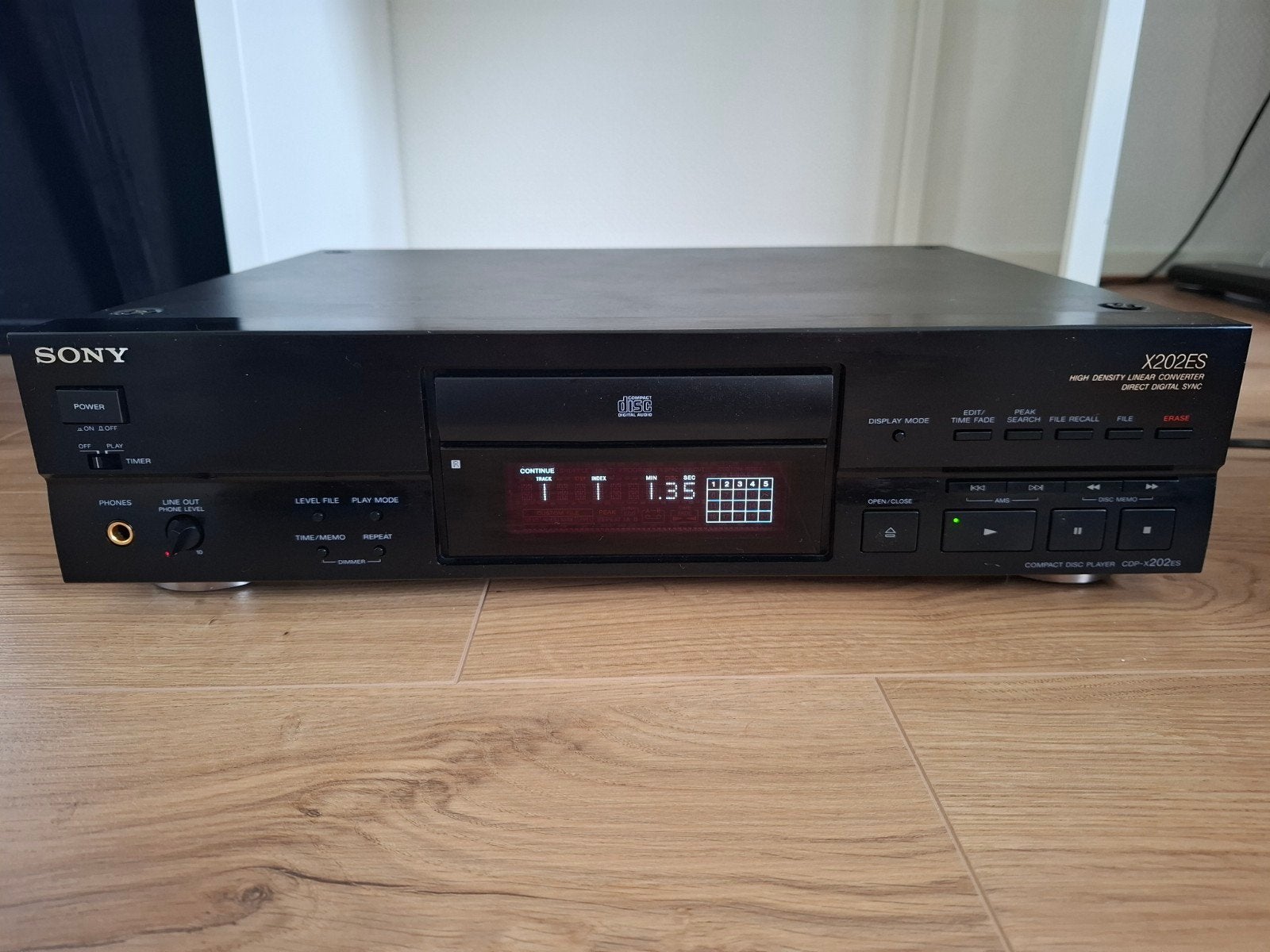Sony CDP-X202ES stereo compact disc player, Ophalen, Sony