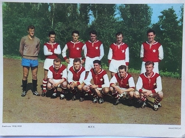 Voetbalplaat  MVV ESSO seizoen 1958 - 1959  Eredivisie, Ophalen of Verzenden, Gebruikt, Overige binnenlandse clubs, Spelerskaart