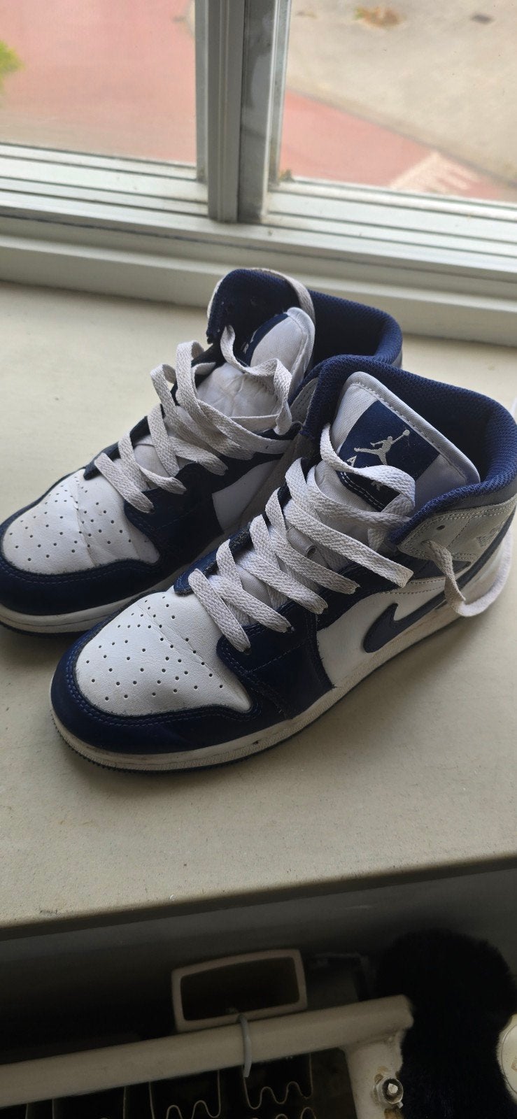 Nike Air Jordan 1 Mid sneakers - Maat 37,5, Kleding | Dames, Schoenen, Blauw, Nike, Ophalen of Verzenden, Sneakers of Gympen