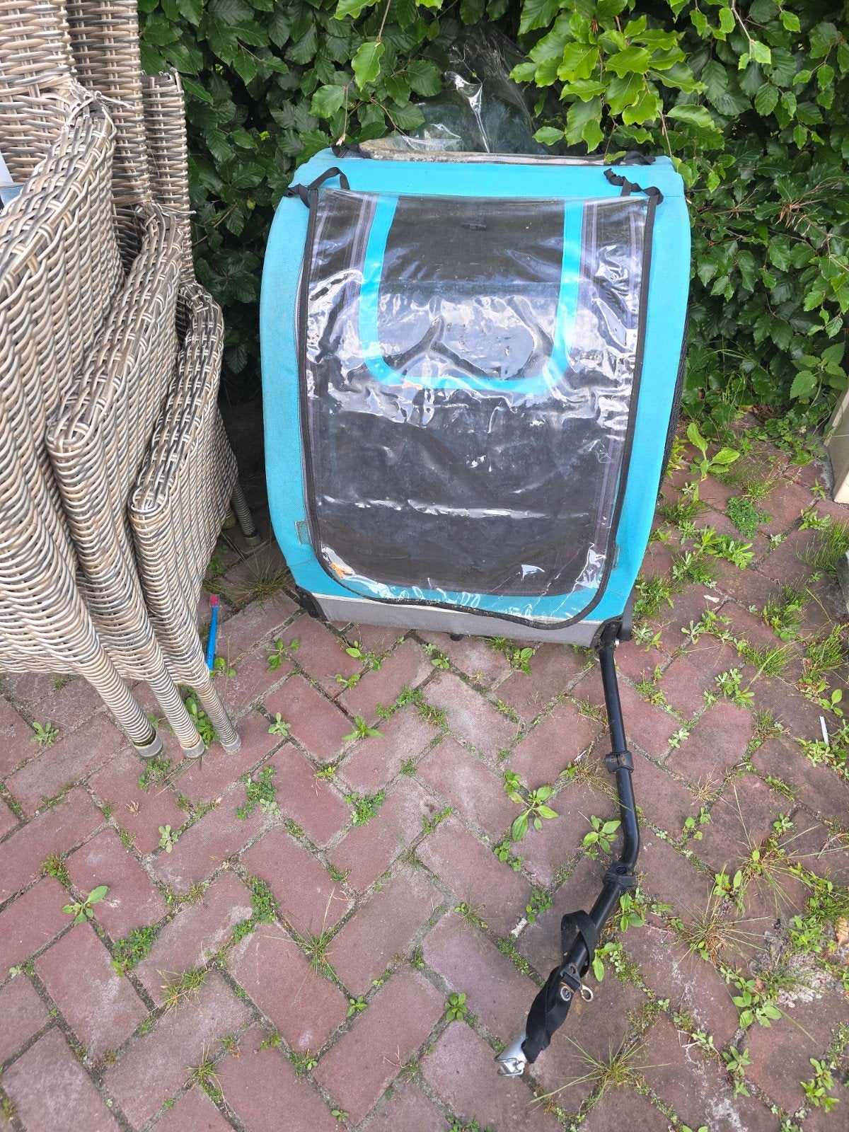 Honden fietskar, Ophalen