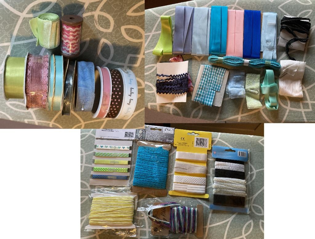 30 stuks lint diverse kleuren en maten, Hobby en Vrije tijd, Naaien en Fournituren, Ophalen of Verzenden, Nieuw, Lint, Band of Elastiek