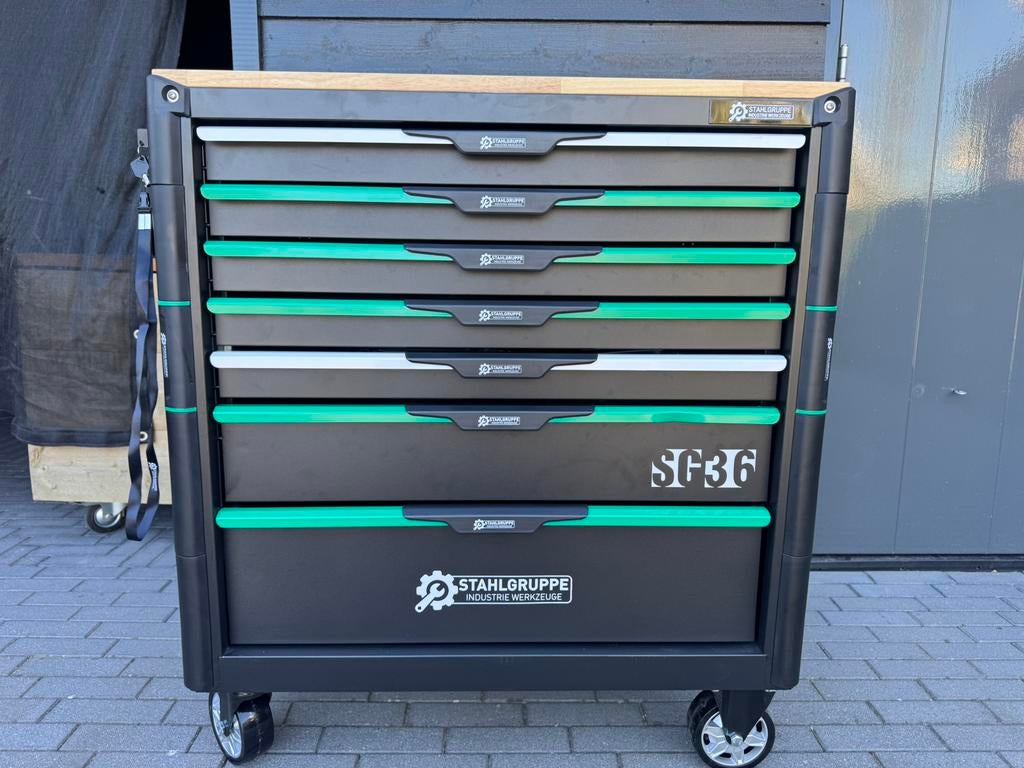Aanbieding!! SG 36 stahlgrubbe gereedschapskist, Doe-het-zelf en Verbouw, Ophalen, Gevuld, Zo goed als nieuw