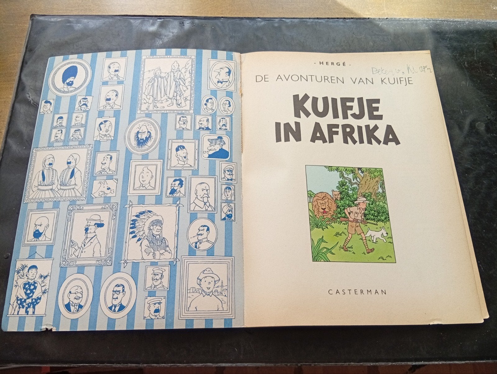 Kuifje: Schutblad + jaartal linnen serie periode 60-69! + 2!, Complete serie of reeks, Ophalen of Verzenden
