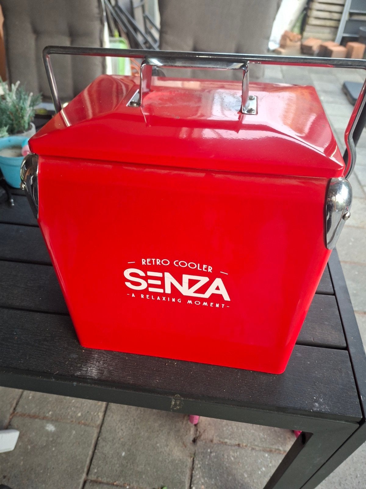 Senza Retro Koelbox Rood - Ideaal voor Picknicks, Caravans en Kamperen, Ophalen, Gebruikt, Koelbox, Koelelement
