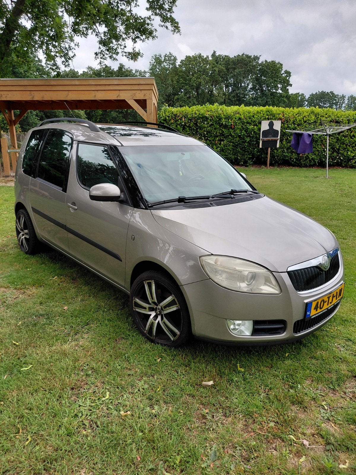 Skoda Roomster 1.4 16V  Scout 2006 NIEUWE APK, Auto's, Skoda, Voorwielaandrijving, 450 kg, Zwart, 4 cilinders