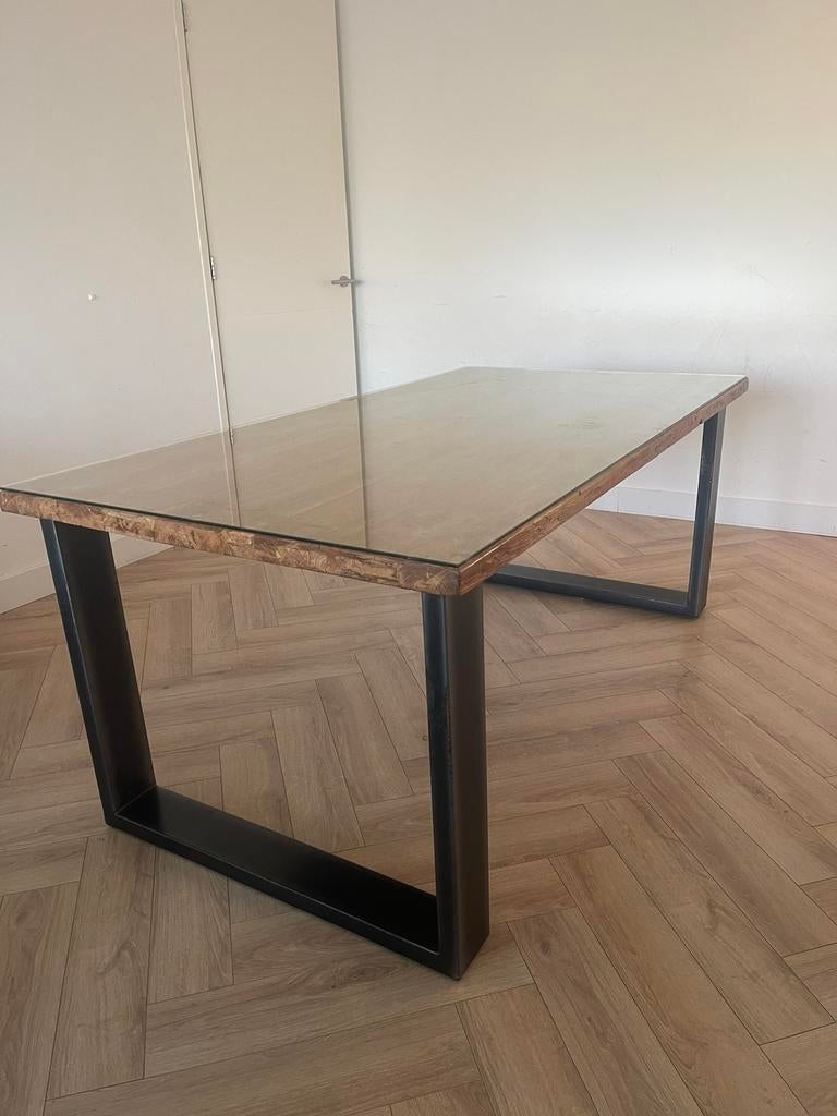 Eettafel Romaro teakhout, Ophalen, Gebruikt, Teakhout, 200 cm of meer
