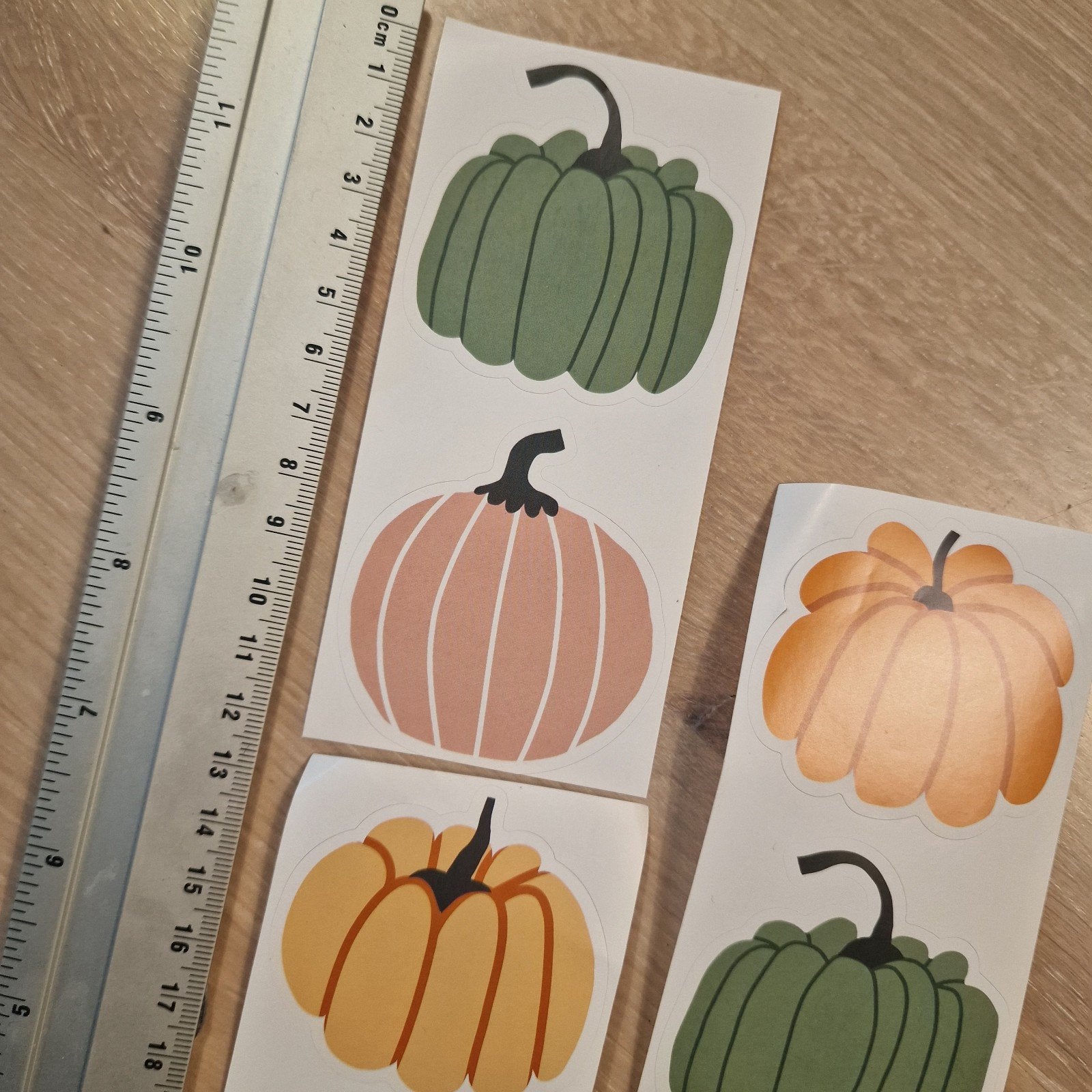 Rol 100 stuks Herfst pompoenstickers 5cm!, Diversen, Ophalen of Verzenden, Nieuw