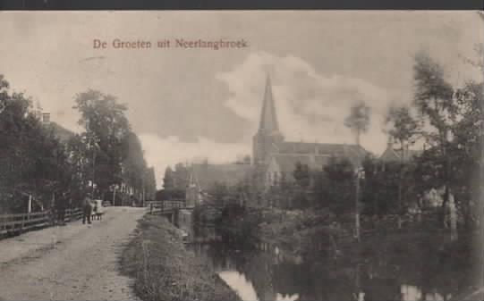 Neerlangbroek 1920 Moerdijk, Verzamelen, Ansichtkaarten | Nederland, Verzenden, 1920 tot 1940, Gelopen, Utrecht