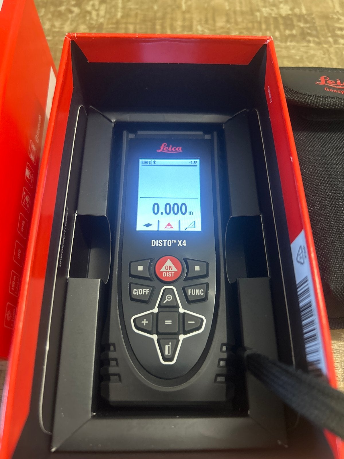Leica Disto X4 Laser Afstandsmeter - Zo goed als nieuw, Ophalen of Verzenden, Zo goed als nieuw, Afstand