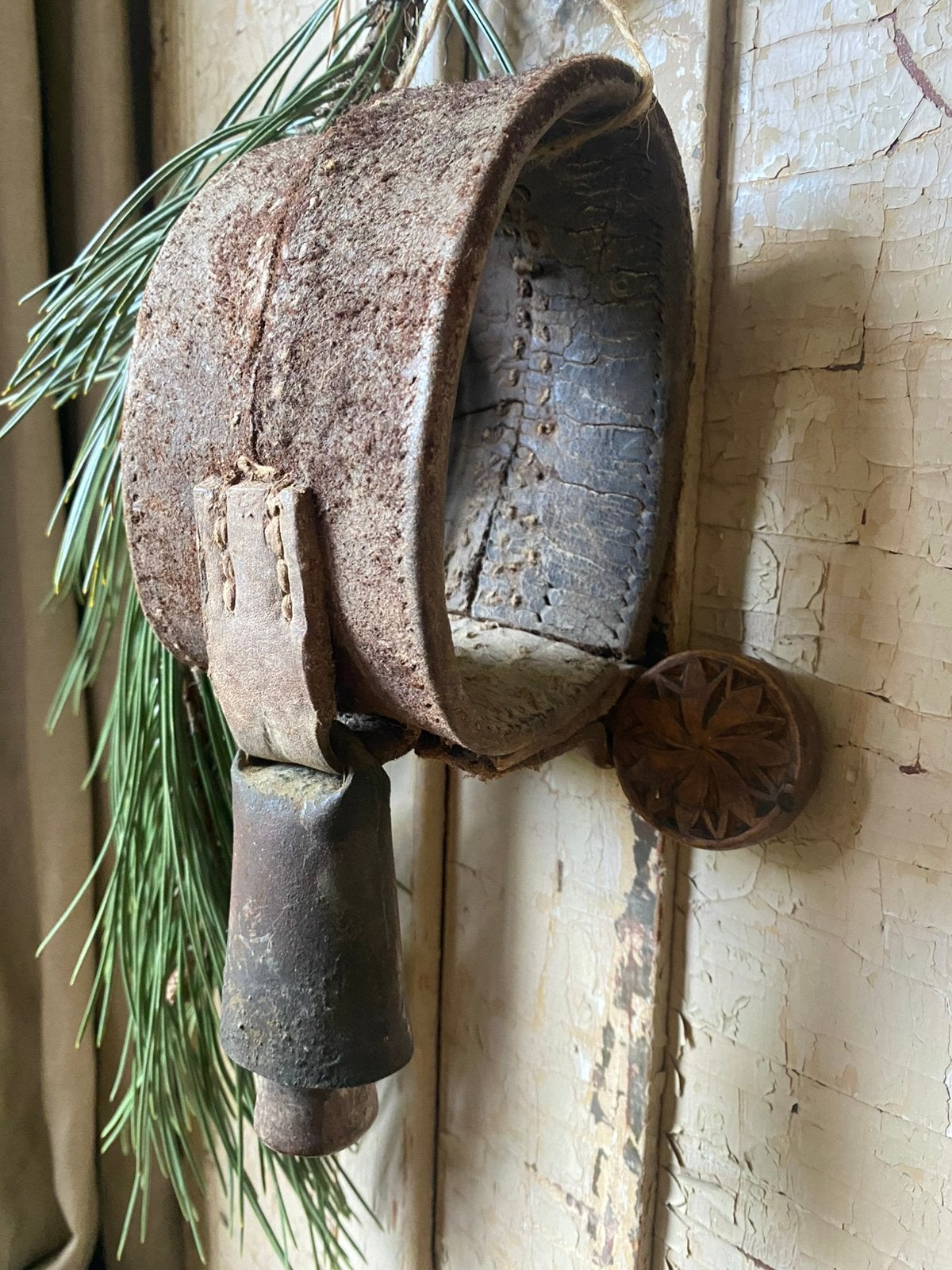 Antieke belband, kerst decoratie, Ophalen of Verzenden