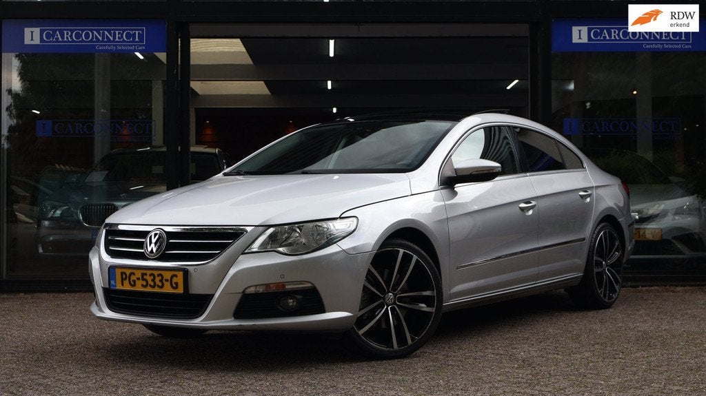 Volkswagen Passat CC 1.8 TSI 4p|Pano|PDC|Leder|Clima|Cruise|, Zwart, 4 cilinders, 4 stoelen, Leder