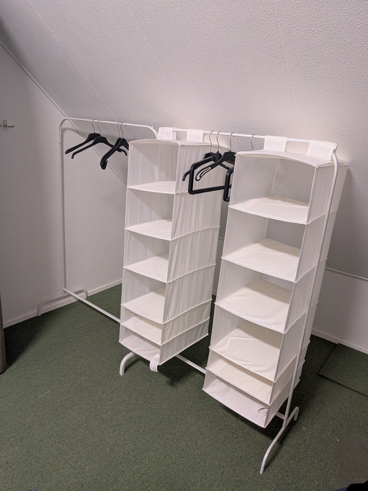 Kledingrekken met opbergers - 160 cm hoog, Ophalen, Gebruikt