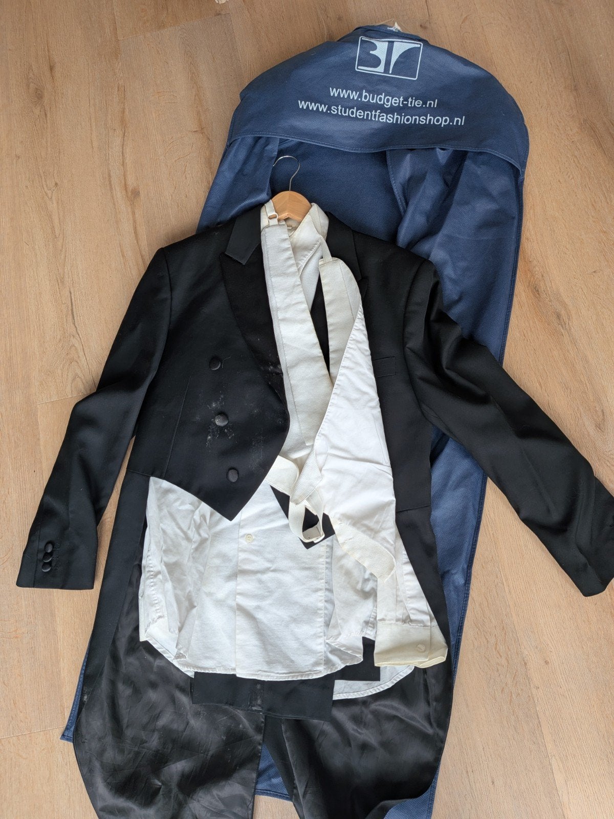 Rokkostuum compleet met pantalon, vest en overhemd, Maat 52/54 (L), Onbekend, Zwart, Ophalen of Verzenden
