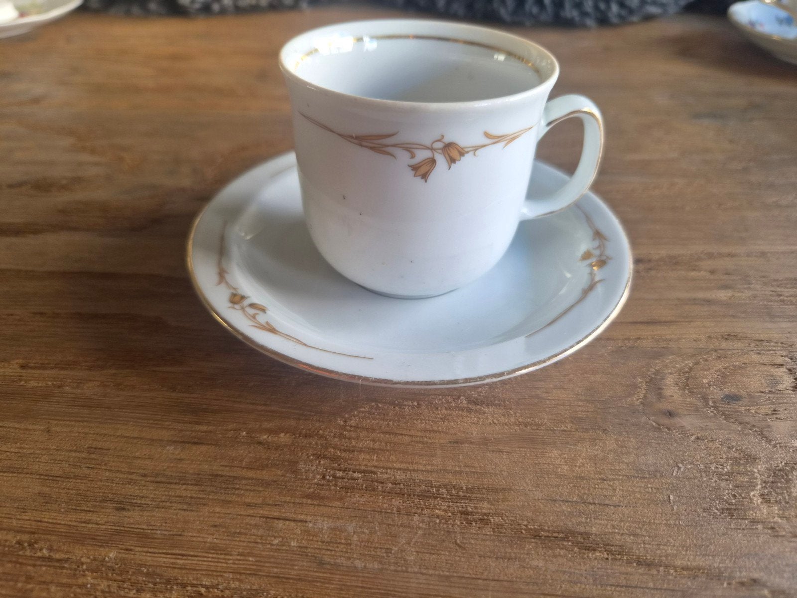 Antieke Mitterteich Bavaria porseleinen kop en schotel, Antiek en Kunst, Antiek | Servies los, Ophalen