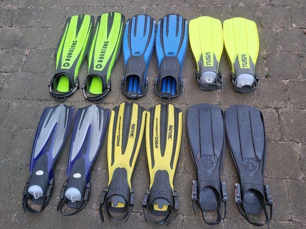 Buitenwater zwemvliezen, Watersport en Boten, Duiken, Gebruikt, Zwem- of Duikvliezen, Ophalen of Verzenden