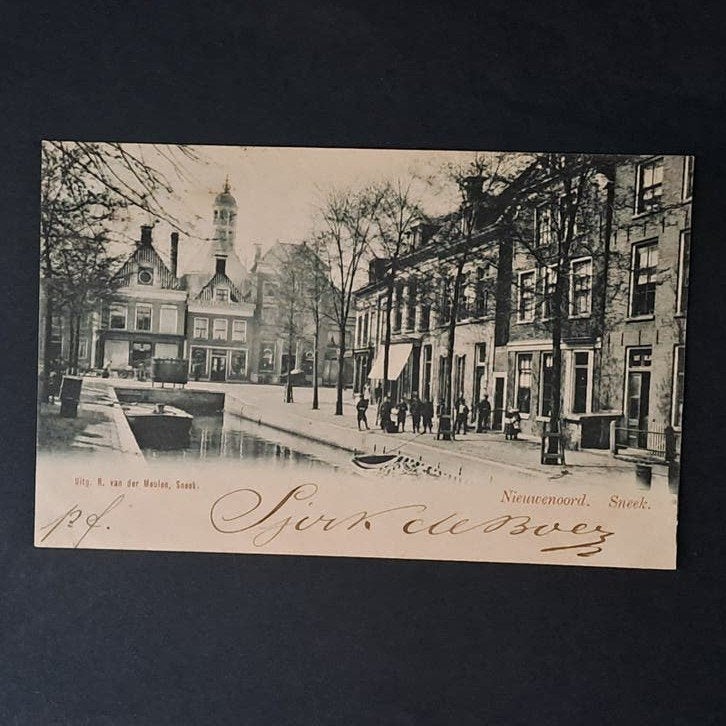 Sneek Friesland Zicht op Nieuwenoord 1902, Verzenden, Voor 1920, Gelopen, Friesland