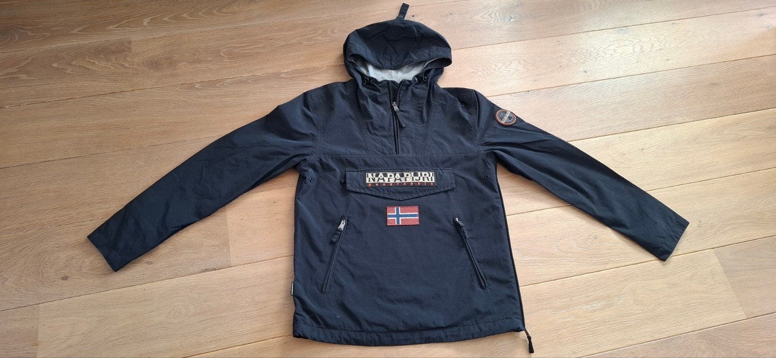 Napapijri Skidoo zomer jas maat S, Blauw, Ophalen of Verzenden, Napapijri, Gedragen