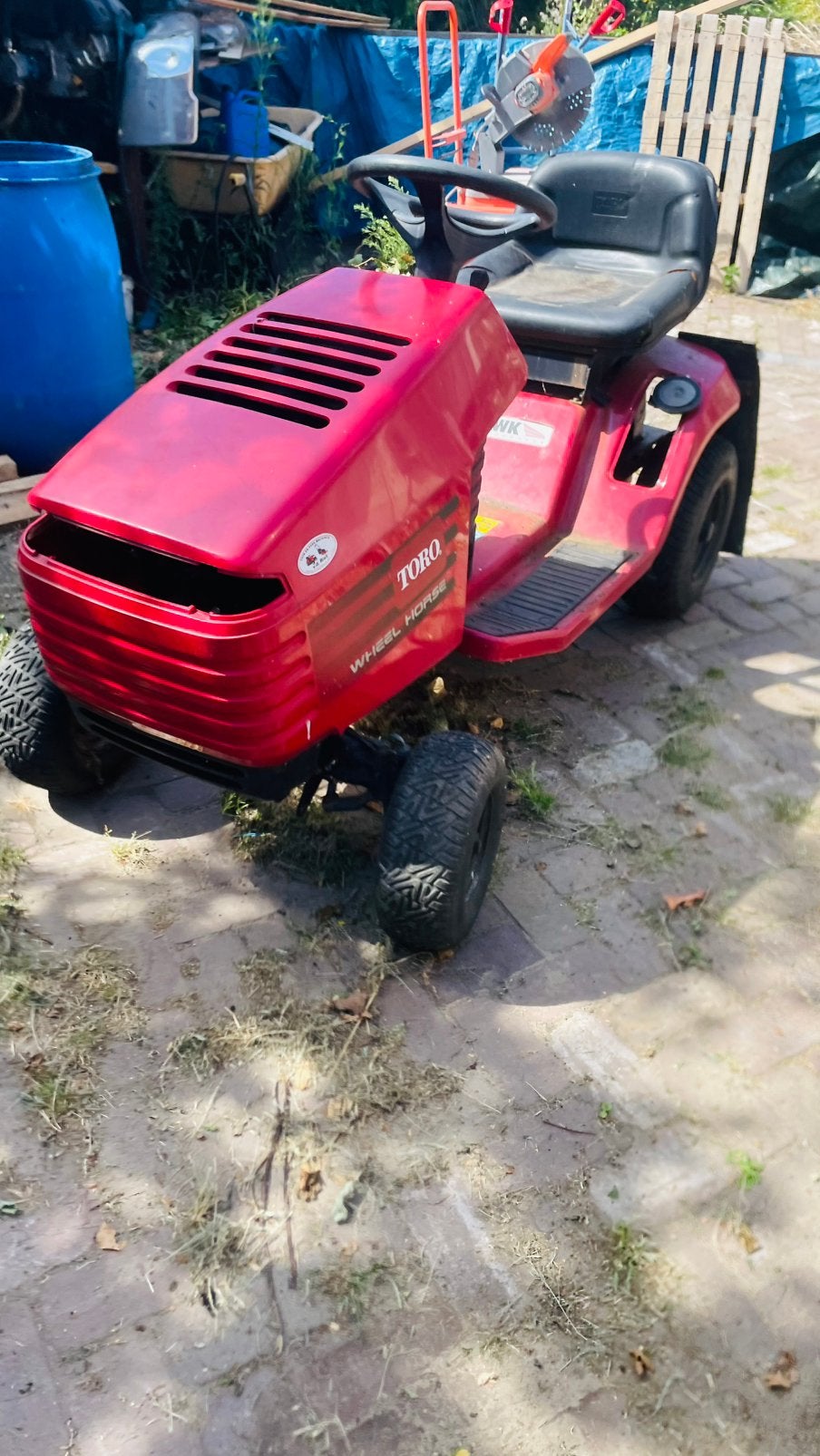 Opknapper toro wheelhorse, Ophalen, Gebruikt