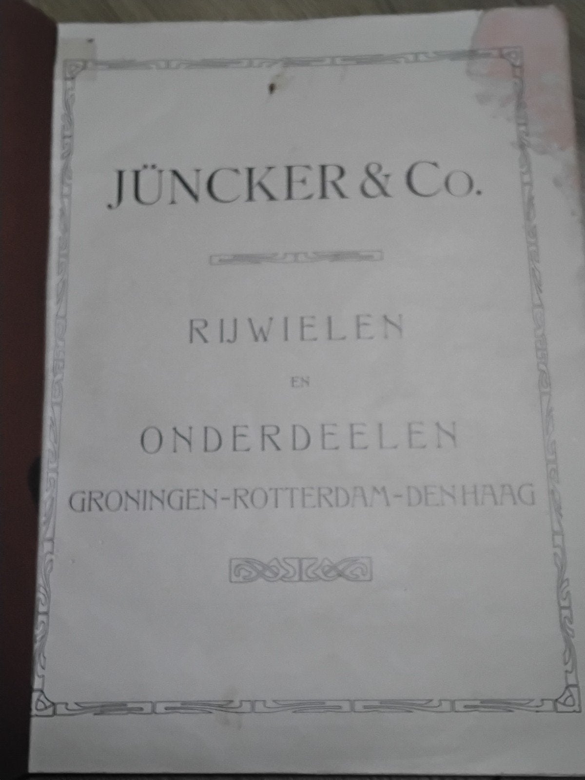 JÜNCKER  & CO. PRIJSCOURANT 1911, Antiek en Kunst, Antiek | Overige Antiek, Ophalen of Verzenden