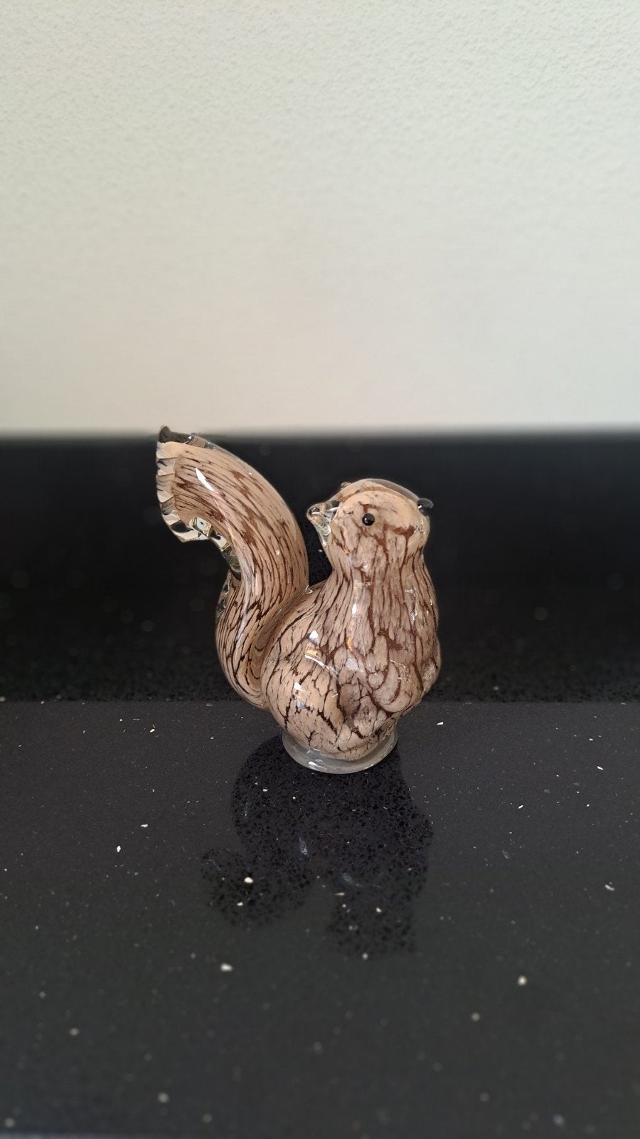 Eekhoorn, beeldje, decoratie, glas, Ophalen, Glas, Bruin, Landelijk