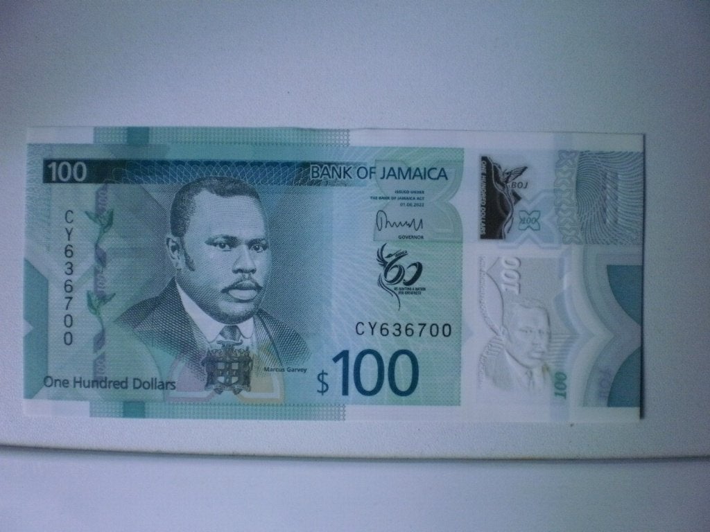 Jamaica- 100 Dollar - Bankbiljet, Verzenden, Midden-Amerika, Los biljet