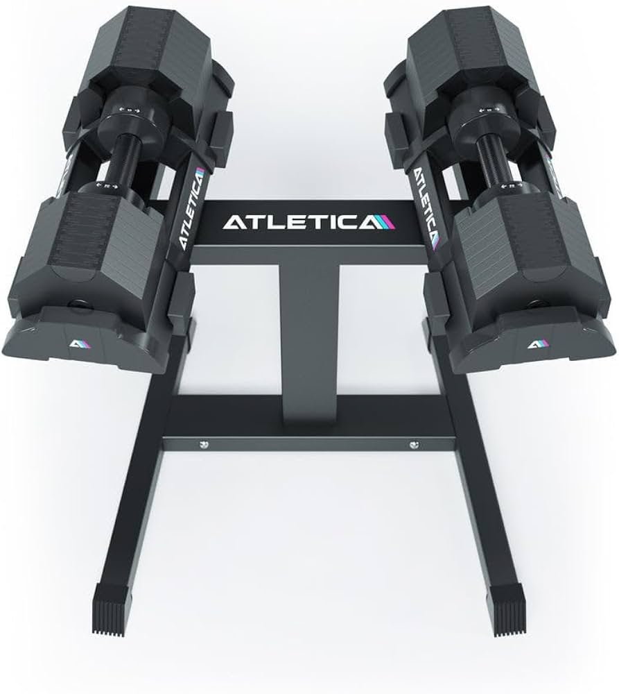 Atletica Verstelbare Dumbbells 40 kg met Statief
