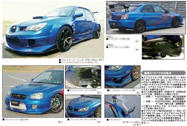 Voltex Racing wide bodykit - Subaru Impreza Hawkeye 06-07, Ophalen of Verzenden