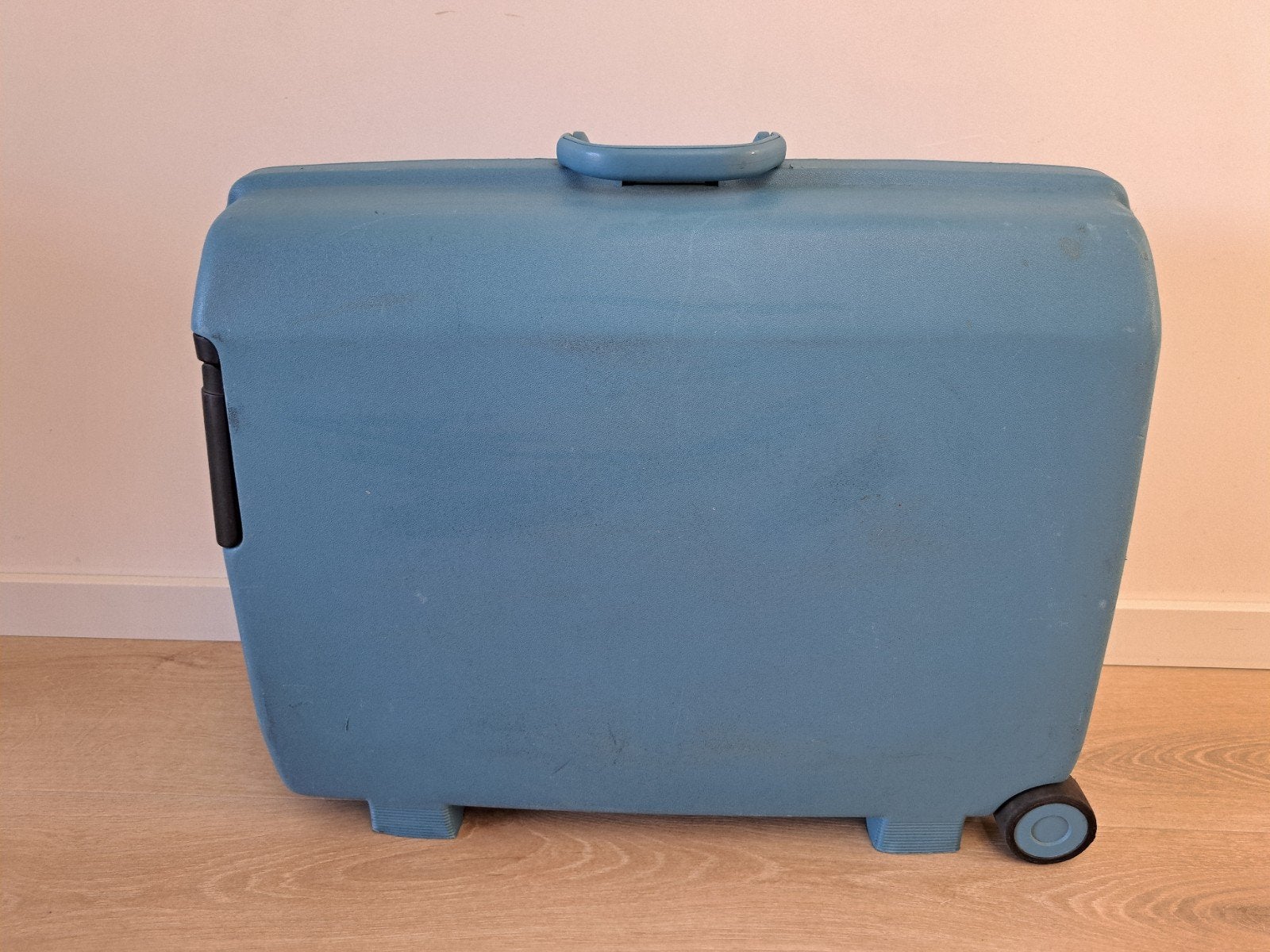 Samsonite Koffer - Blauw met Wieltjes en Slot, Ophalen, Gebruikt, Hard kunststof, Wieltjes
