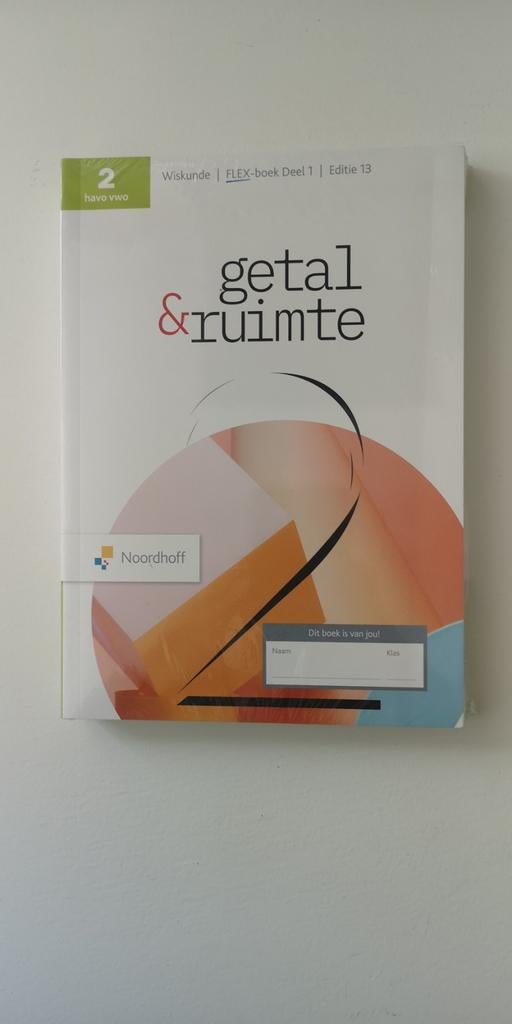 Getal & Ruimte Wiskunde HAVO/VWO 2 - Deel 1 & 2 Nieuw, Boeken, Schoolboeken, Ophalen, Wiskunde A, Noordhoff, HAVO