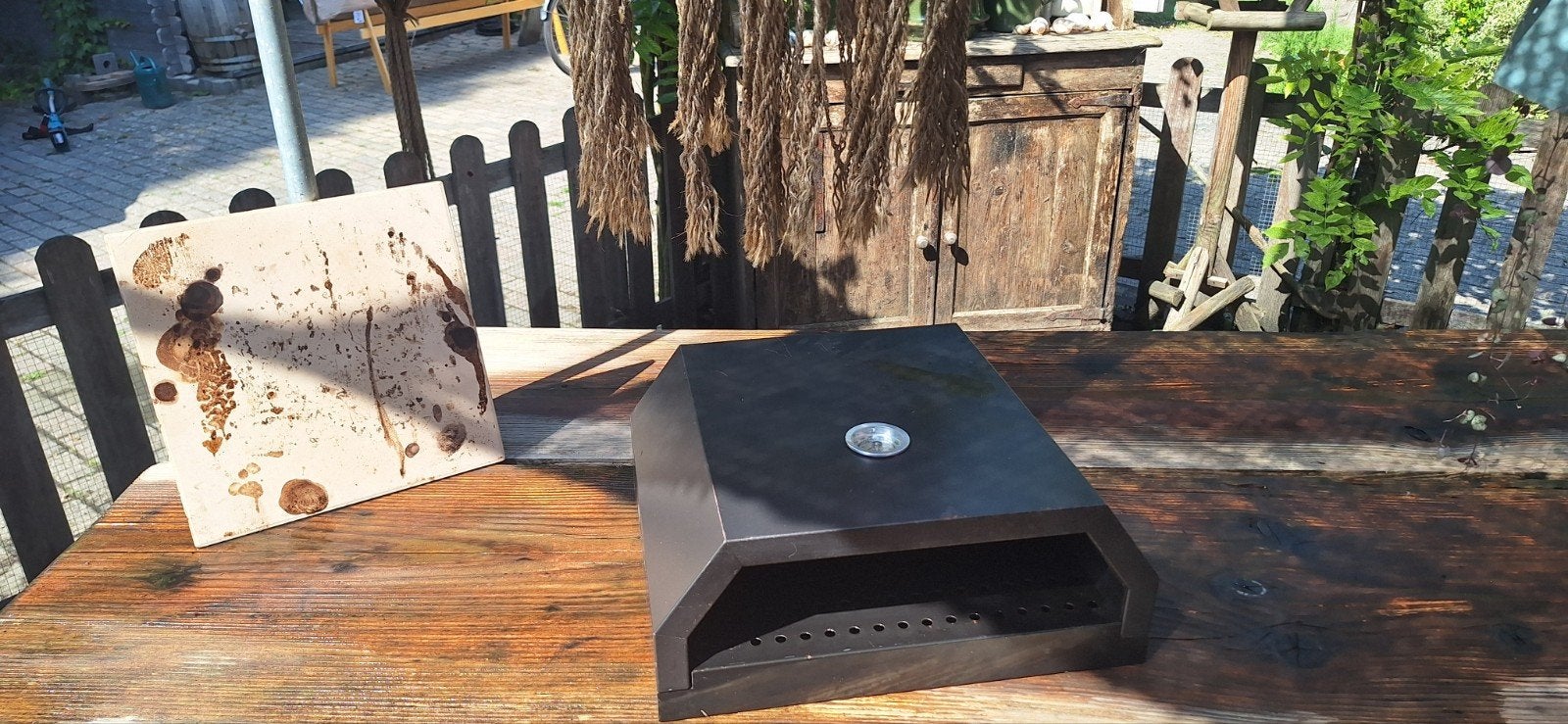 Pizza oven voor op de barbecue, Ophalen of Verzenden, Zo goed als nieuw
