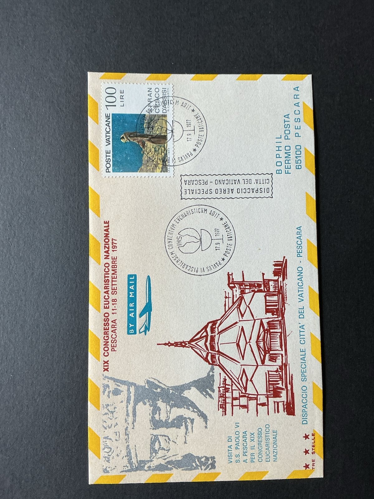 Vaticaanstad Eerste Dag Cover 1977 - Paus Paulus VI Pescara, Ophalen of Verzenden